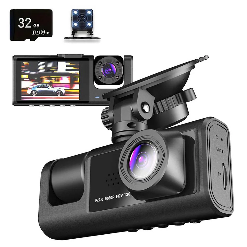 3-Channel Dashcam